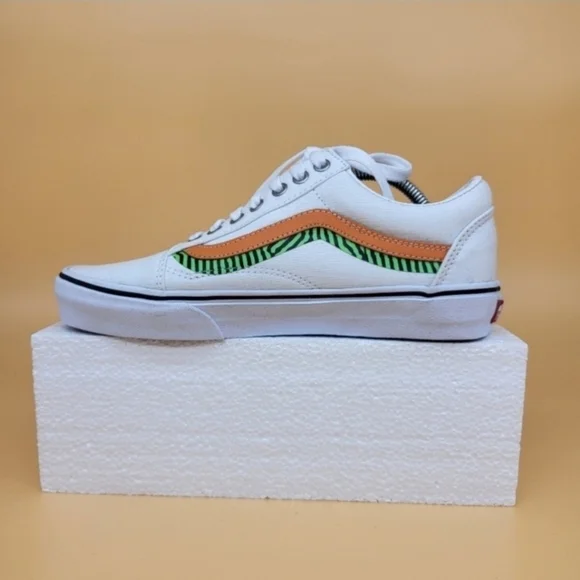 Vans Old Skool Wave White Multi Classic Women's Sneakers Shoes Size 9 - Picture 6 of 7
